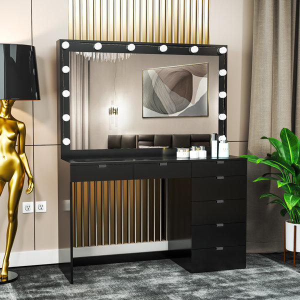 Boahaus Serena 47.3'' Wide Vanity with Mirror & Reviews Wayfair